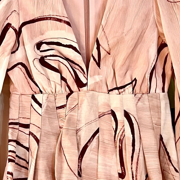 🌺🎉HP🎉🌺 NWT Aje Amelia Plunge Mini Dress Whimsical Dove - Picture 12 of 16